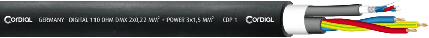 Cable DMX XLR 3 Points + Powercon 3 M