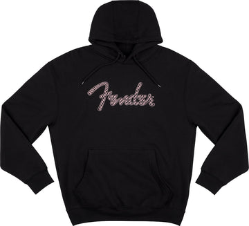 "XXL" Spaghetti Logo Wavy Checker Hoodie Pink Checker
