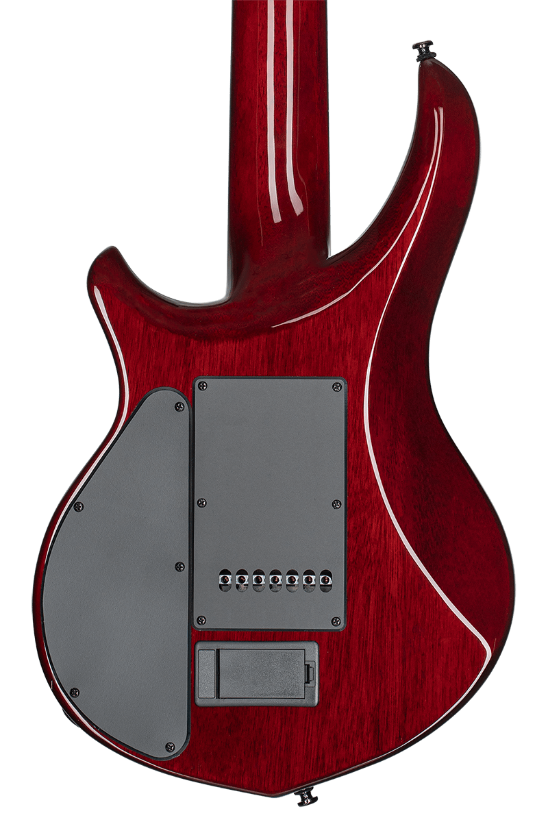 John Petrucci Majesty 7 Cordes Blood Orange Burst