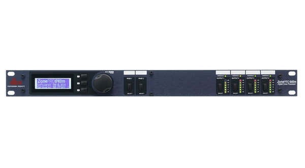 DBX 640M - Processeur Zone Pro 6 In / 4 Out Avec Cran