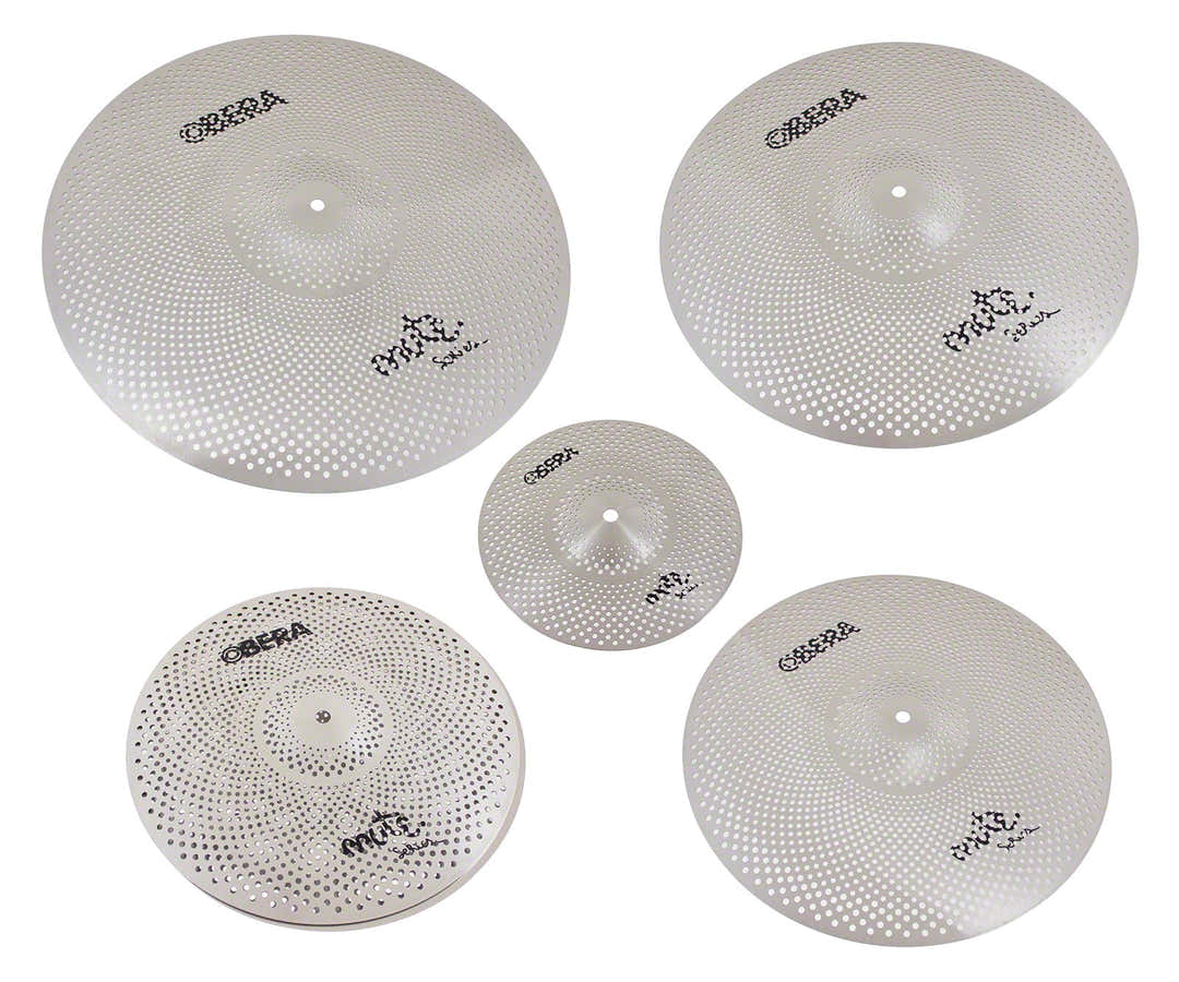Set 5 Cymbales Silencieuces Mute 14" 16" 18" 20" 10"
