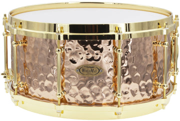 BZH-6514DHBR - Caisse Claire 14" x 6.5" - Fût Bronze Martelé - Cercle Moulé