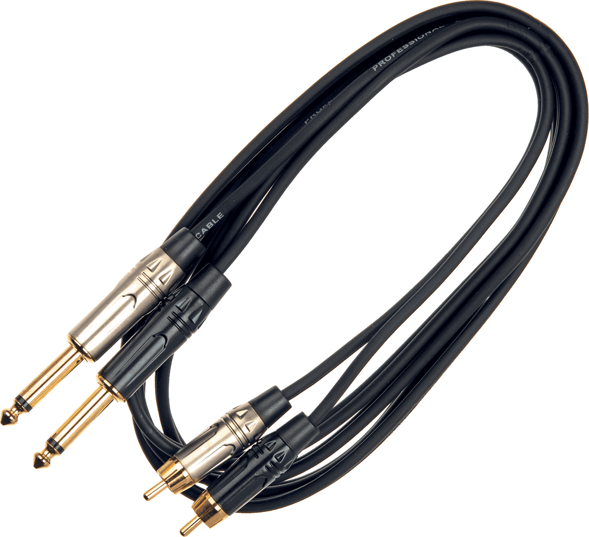 JUST2RCA2J3 Cable Audio 2xjack Mono 2xRCA 3M