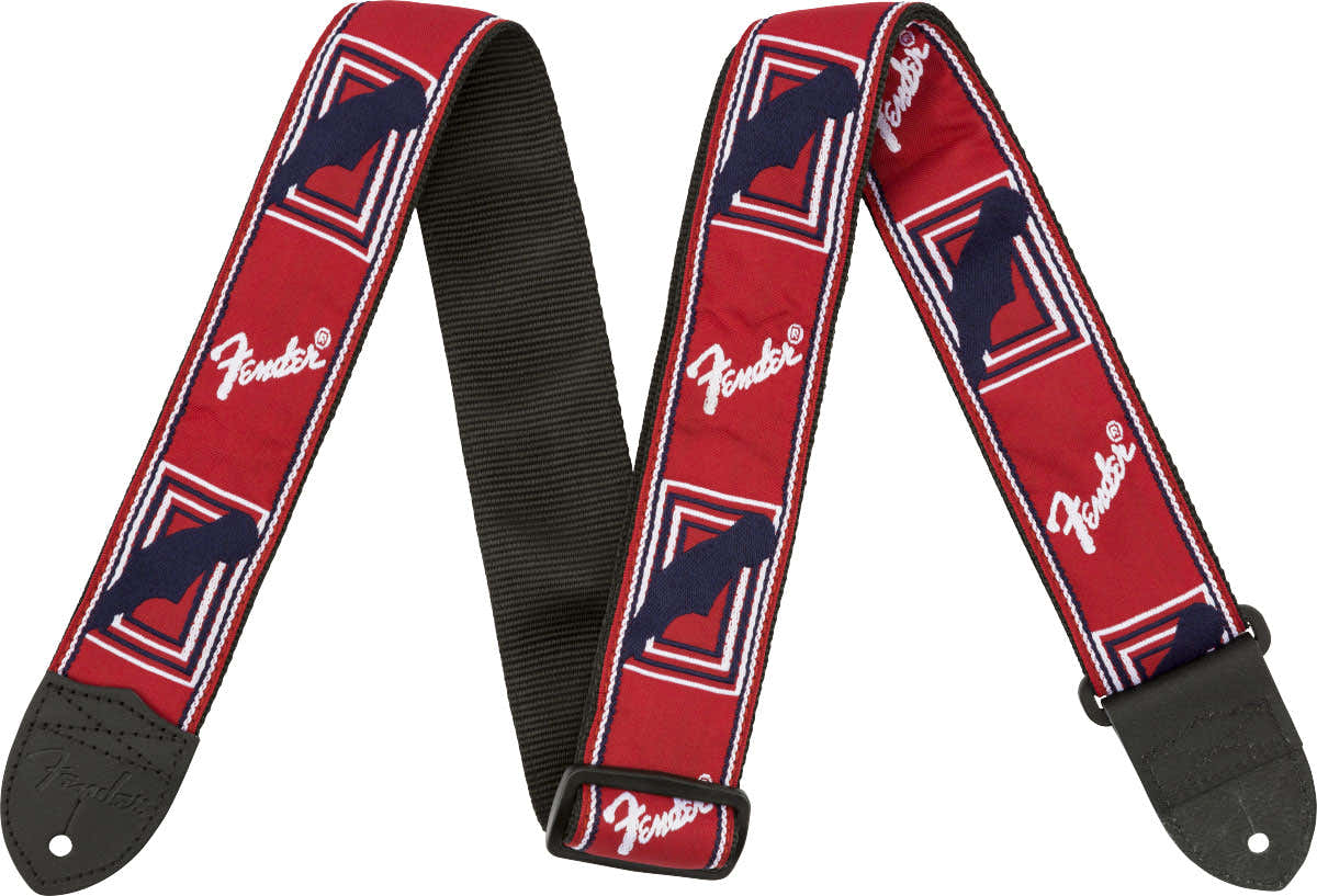 2" Monogrammed Strap Red/White/Blue