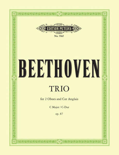 Beethoven Ludwig Van - Trio In C Op.87 - Oboe(s) And Other Instruments