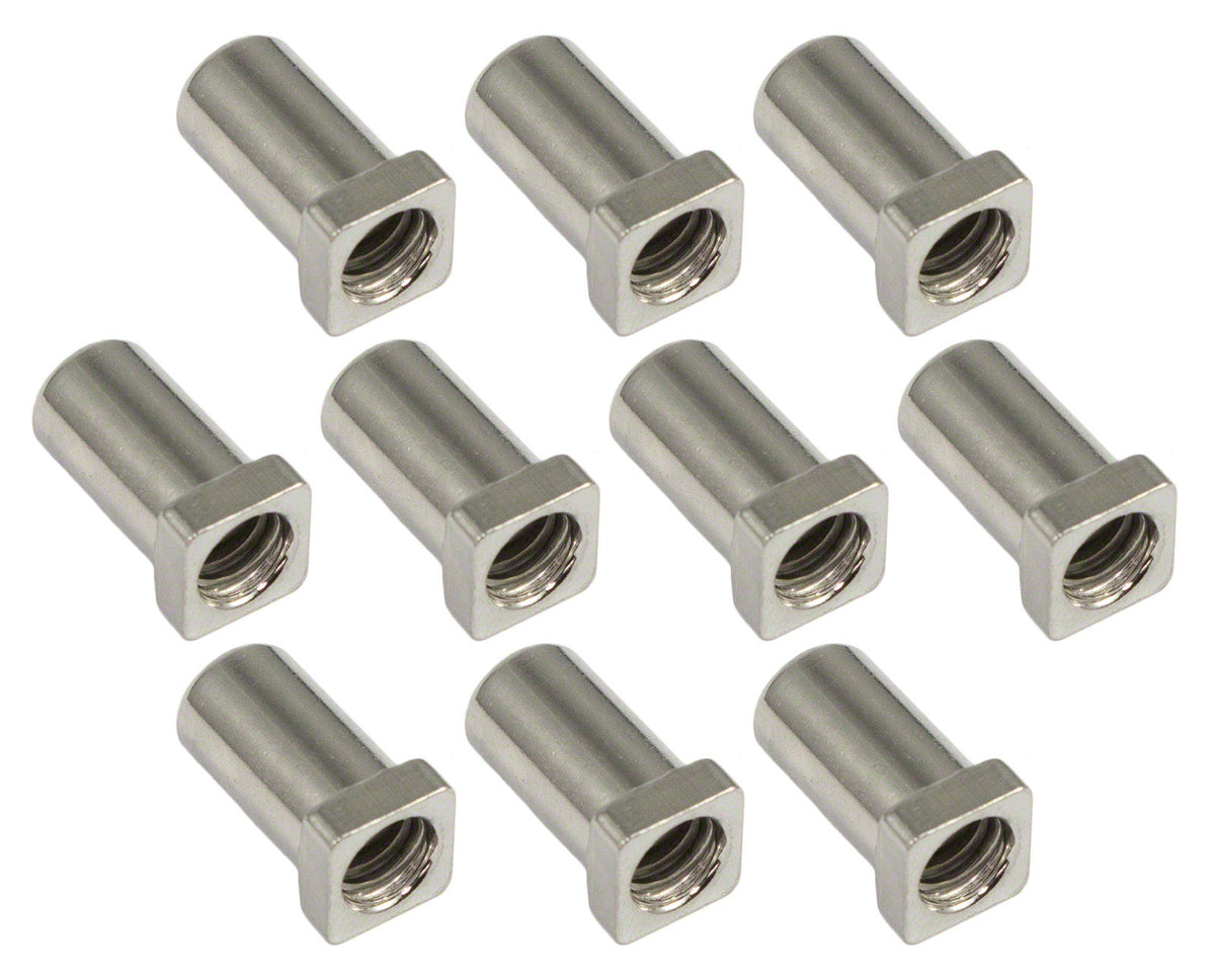 SN-SQ-15S - Cheminée 15mm Tête Carrée - Acier (X10)