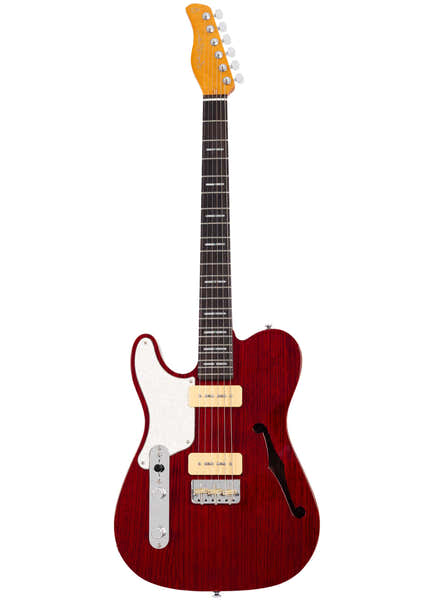 Sire Larry Carlton T7 Tm Lh Str Sc Rn See Through Red