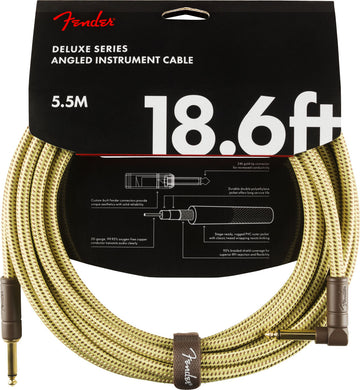 5,5m Deluxe Instrument Cable Straight/angle Tweed