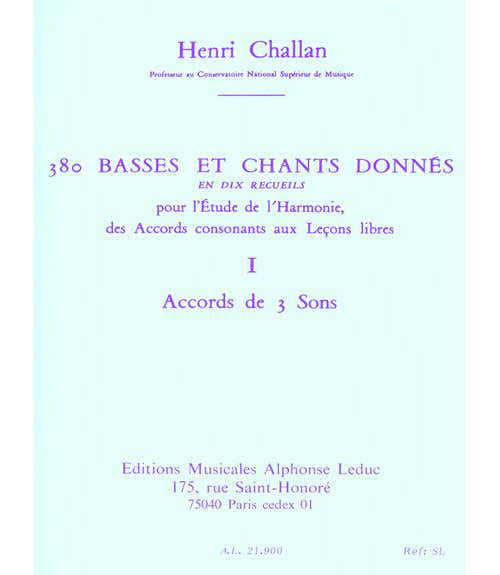 380 BASSES ET CHANTS DONNES VOL.3B REALISATION
