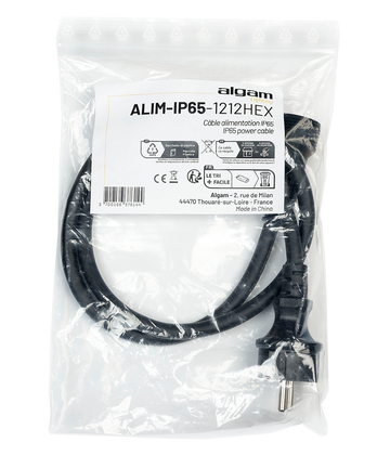 Câble d'alimentation IP65 pour IP Par 1212 Hex