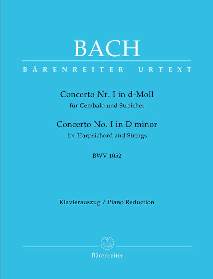 Bach J.S. - Concerto N°1 En Re Mineur BWV 1052 - Clavecin