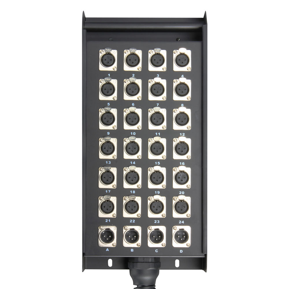K28C30 - Cable Multipaire avec Boitier de Scene 24/4 - 30 M