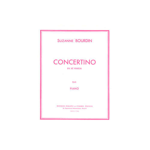 Bourdin - Concertino En Ré Mineur - Piano