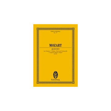 Mozart W.A. - Quintet A Major Kv 581 - Clarinet 2 Violins Viola And Cello