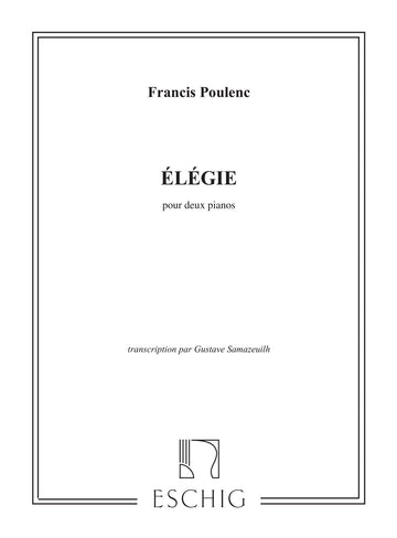 Poulenc F. - Elegie - 2 Pianos