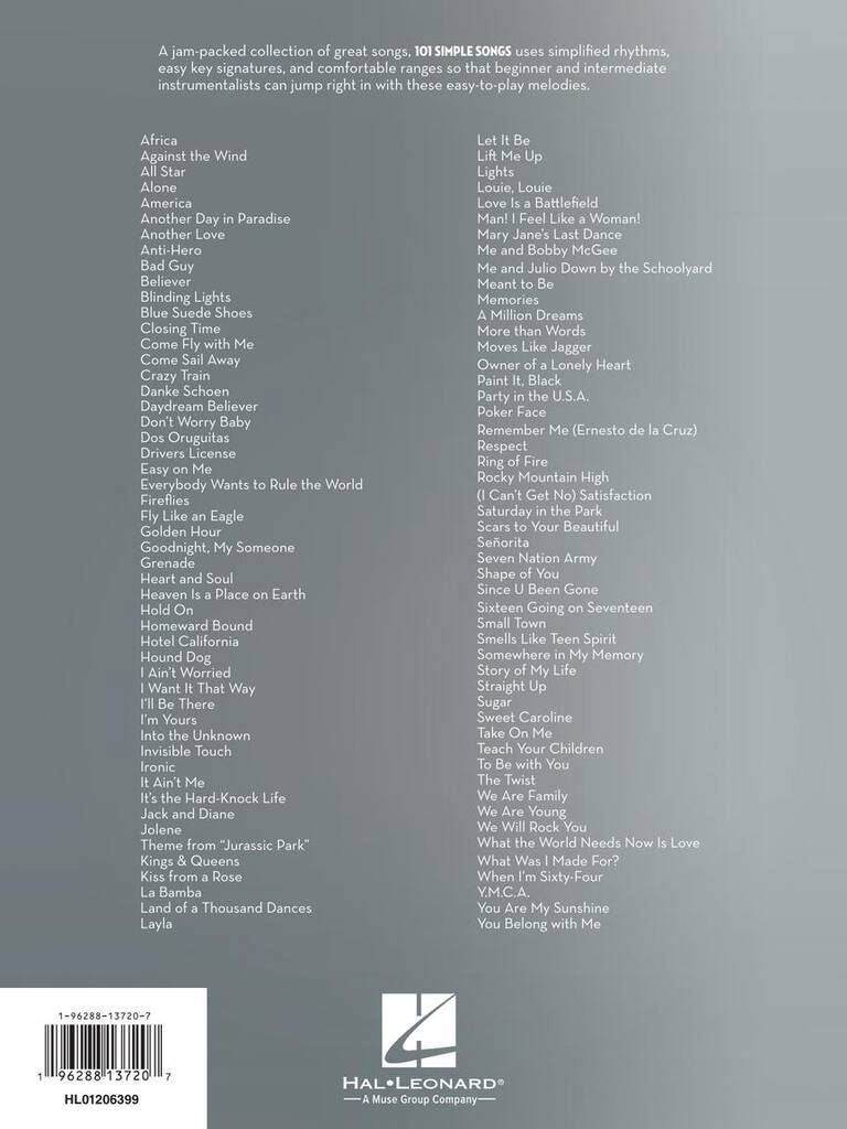 101 Simple Songs - Violon