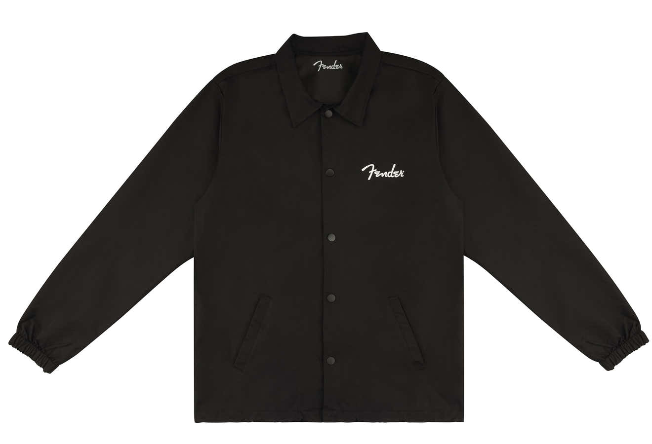 "L" Spaghetti Logo Coaches Jacket Black