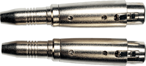 Yellow Cable Adaptateur Jack 6,35 Mm Stro Fem. Xlr Fem. - Lot De 2