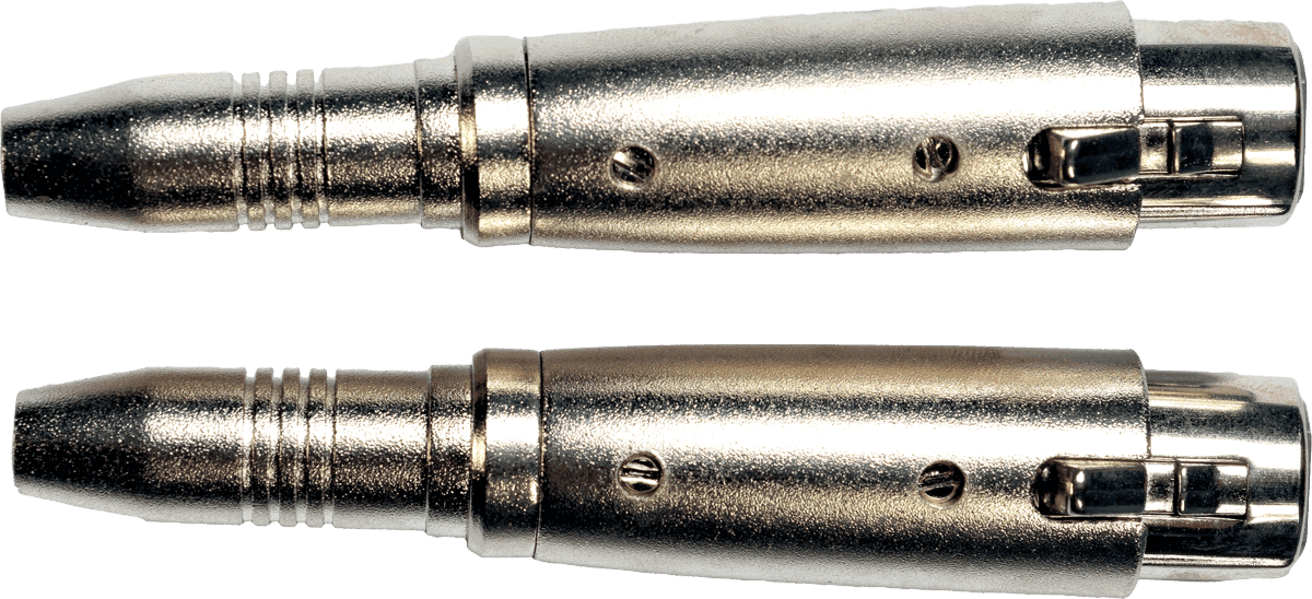 Yellow Cable Adaptateur Jack 6,35 Mm Stro Fem. Xlr Fem. - Lot De 2