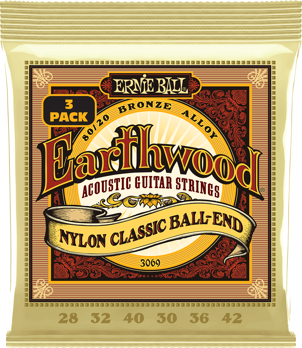 Earthwood 80/20 Folk Nylon À Boule 28-42 - Pack de 3