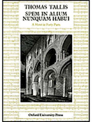 Tallis Thomas - Spem In Alium - Vocal Score