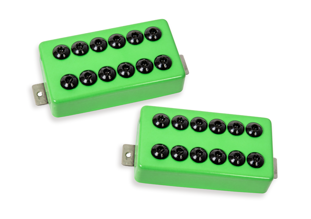 SET HUMBUCKERS INVADERS SH-8 LIME GREEN