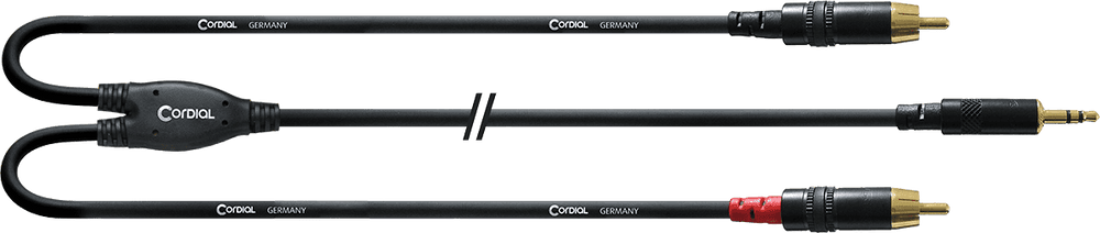 Cordial Câble Y Bretelle Minijack/RCA 6 M
