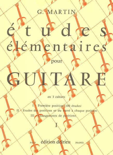 Martin G. - Etudes Elementaires Vol.1 - Guitare