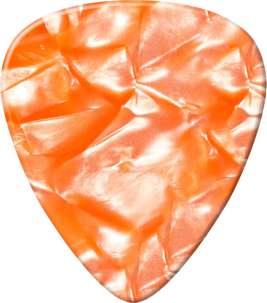 12 x Heavy Genuine Celluloid Perloid Orange