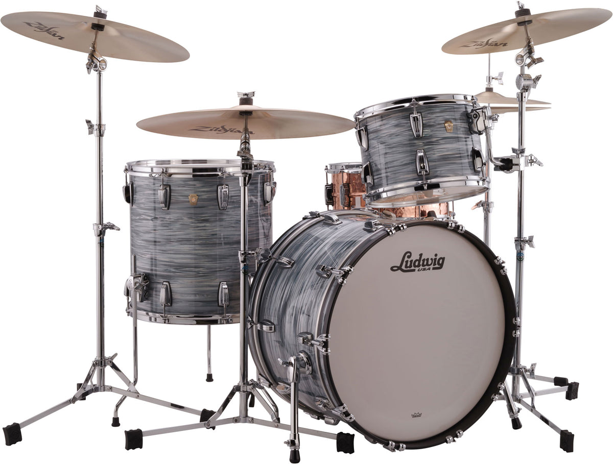 L84433Ax2Qwc - Classic Maple 24"/13"/16" - Vintage Blue Oyster