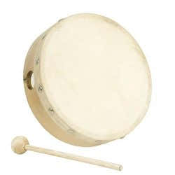 Fuzeau Tambourin Peau Naturelle - 15 CM