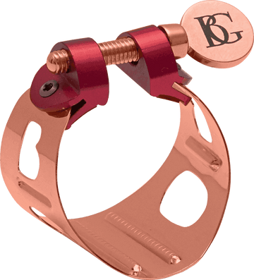 Ligature Duo Sax Soprano Plaquée Or Rose