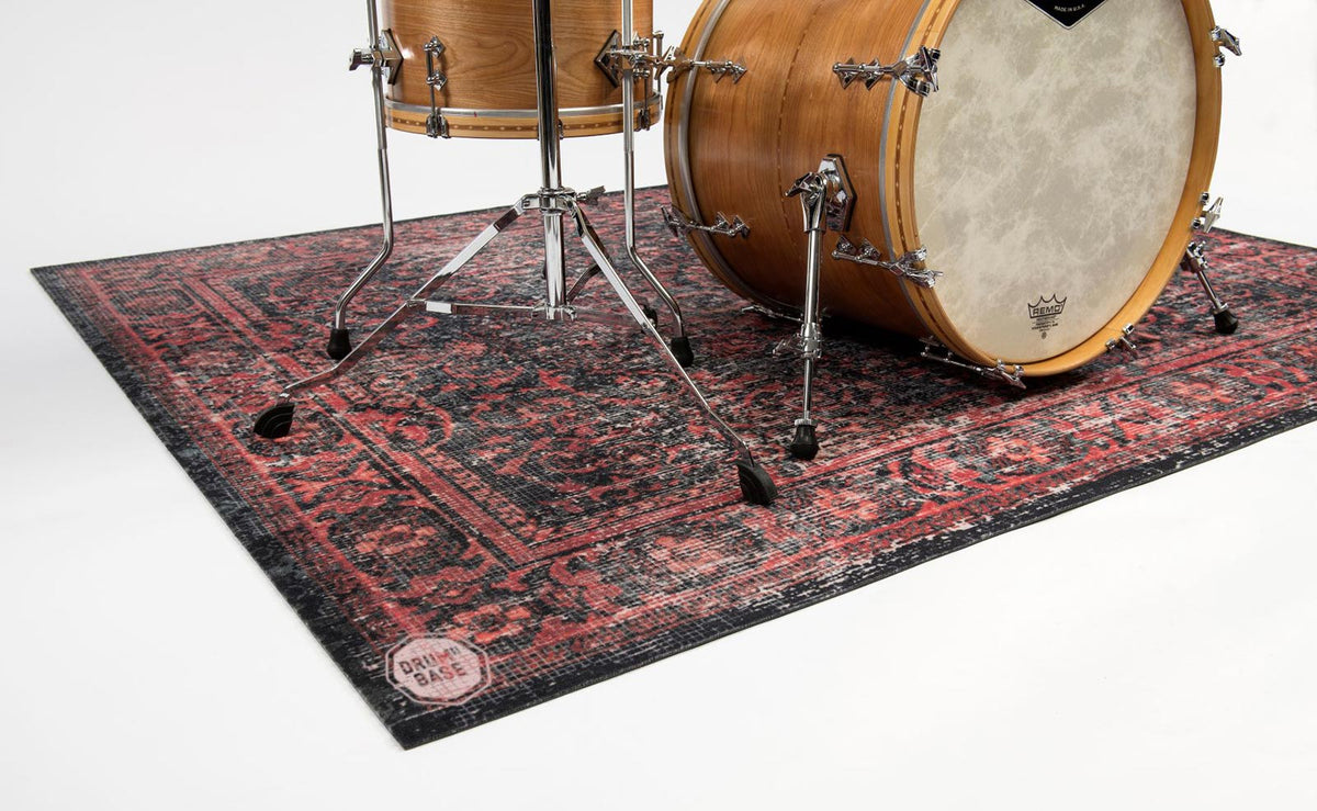 Tapis Vintage Persian 1.85 X 1.60M Antidérapant - Black Red