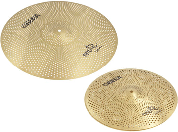 Set 2 Cymbales Silencieuces Mute - 14" 20" - Finition Brass