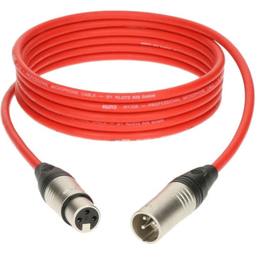 Cable Micro XLR 5M Rouge
