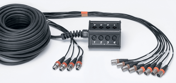 Boitier de Scène 8 Entres 4 Sorties XLR Câble 30M