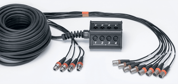 Boitier de Scène 8 Entres 4 Sorties XLR Câble 30M
