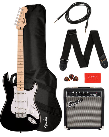 Stratocaster Sonic Pack MN Black