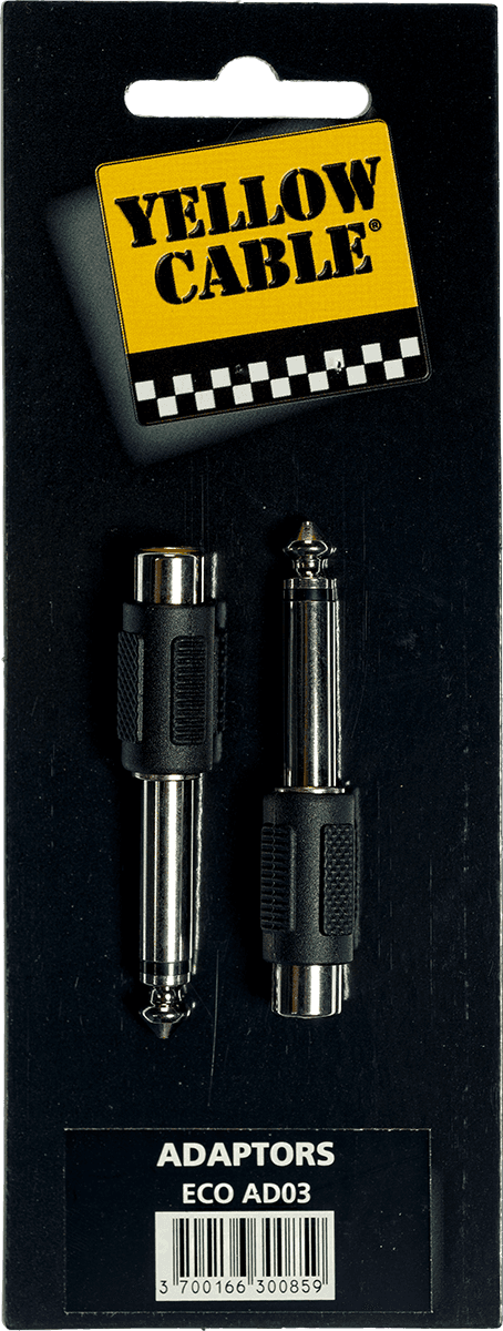 AD03 Adaptateur Jack Male RCA Fem. - Lot de 2