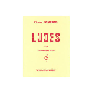 Sciortino - Ludes (3 Études) Op.12 - Piano