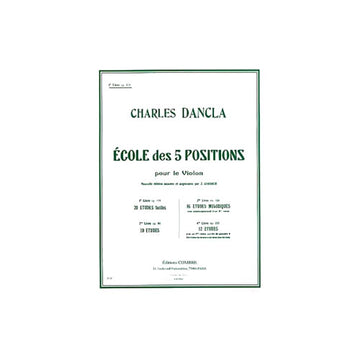 Dancla Charles - Ecole 5 Positions Vol.1 Op.122 (20 Etudes Faciles) - Violon