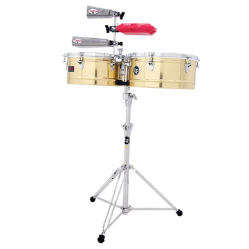 LP1314-B Timbales Prestige 13" Et 14" Solid Brass