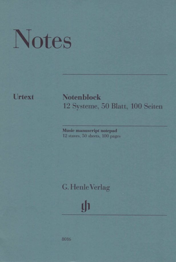 Bloc Notes 12 Portées