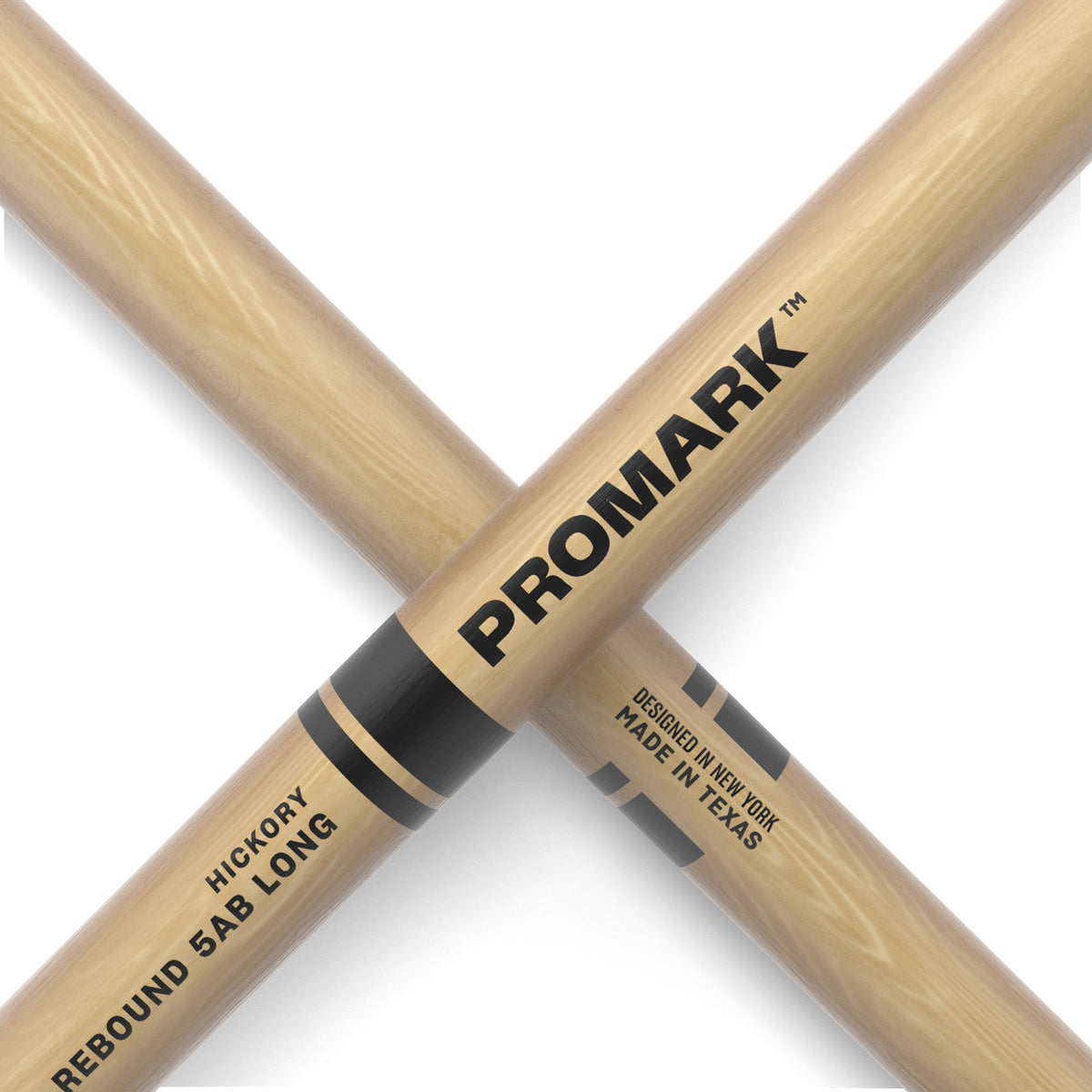RBH580LAW - hickory Rebound 5AB Long olive en bois en forme de gland