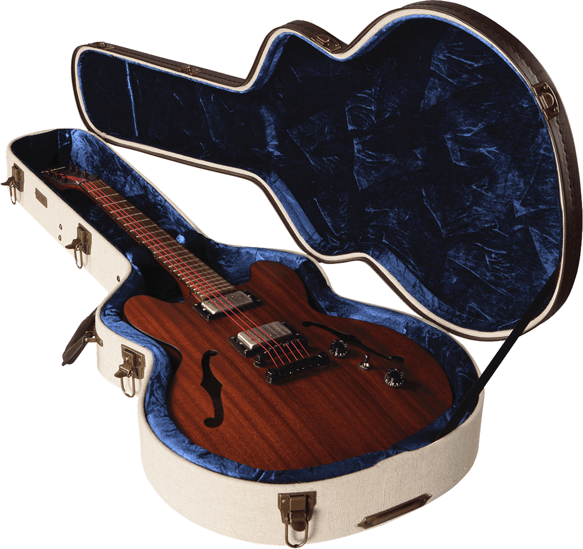 Étui Semi-Hollow Beige en Bois Deluxe - GW