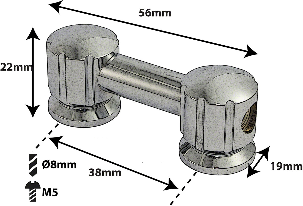 TL8D38 - Coquille Tube - 38mm - Double Tirant (X1)