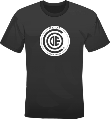 "S" Code Drum Head Tshirt Noir