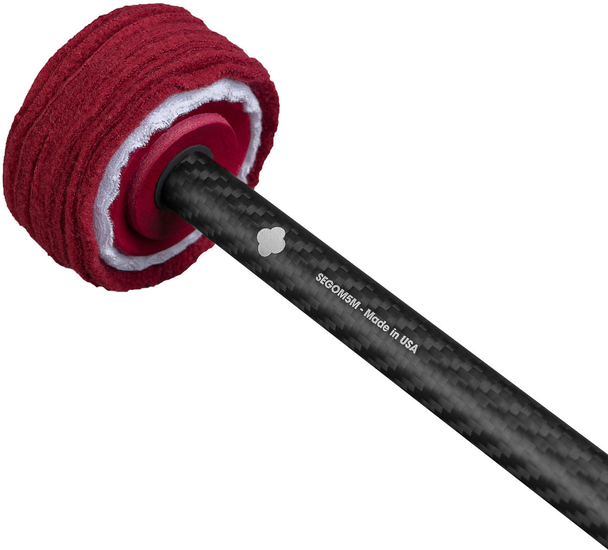 Baguette de gong Vikrampal Fine Touch Soft - Médium, bordeaux