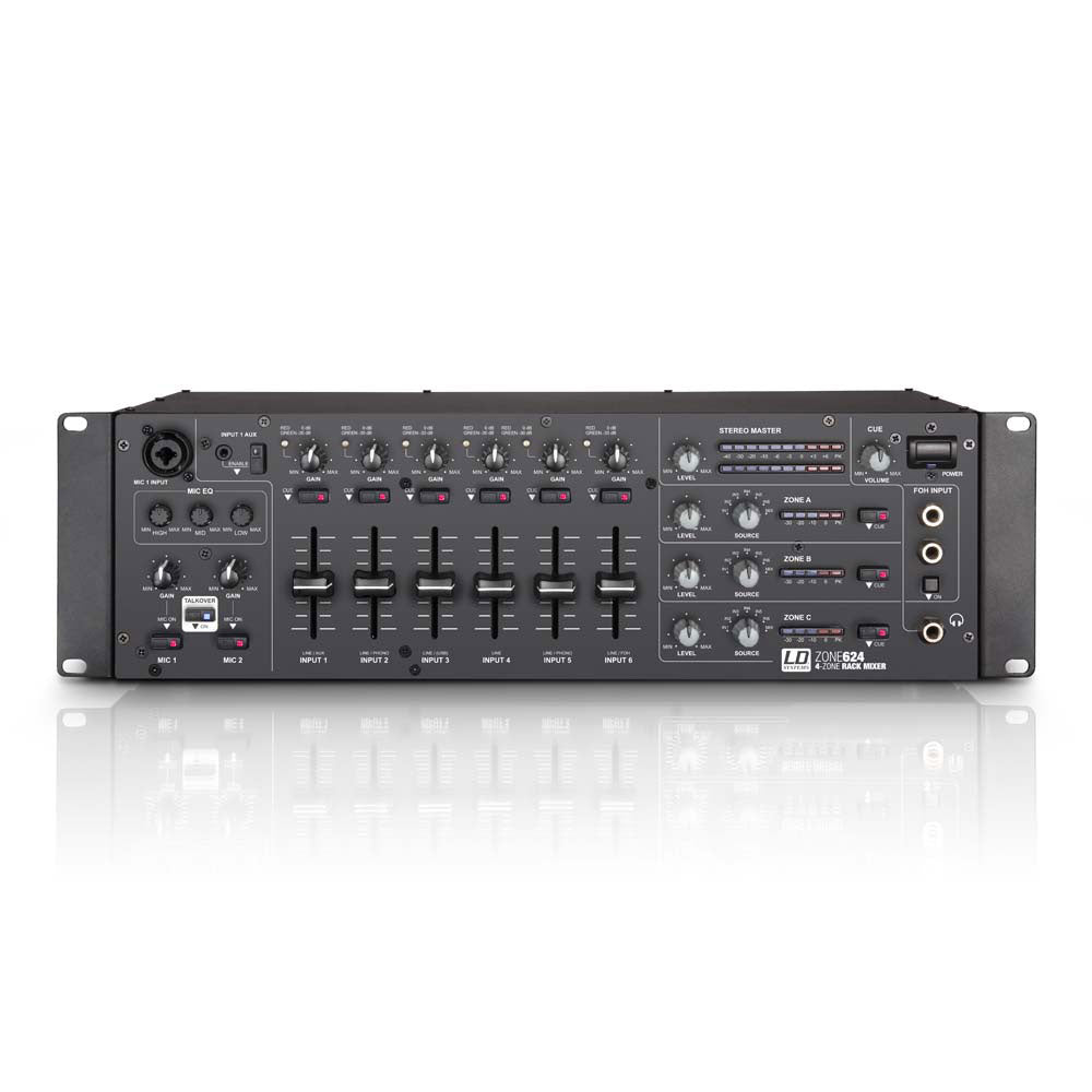 Zone 624 - Mixeur 4 Zones Rackable 3 U