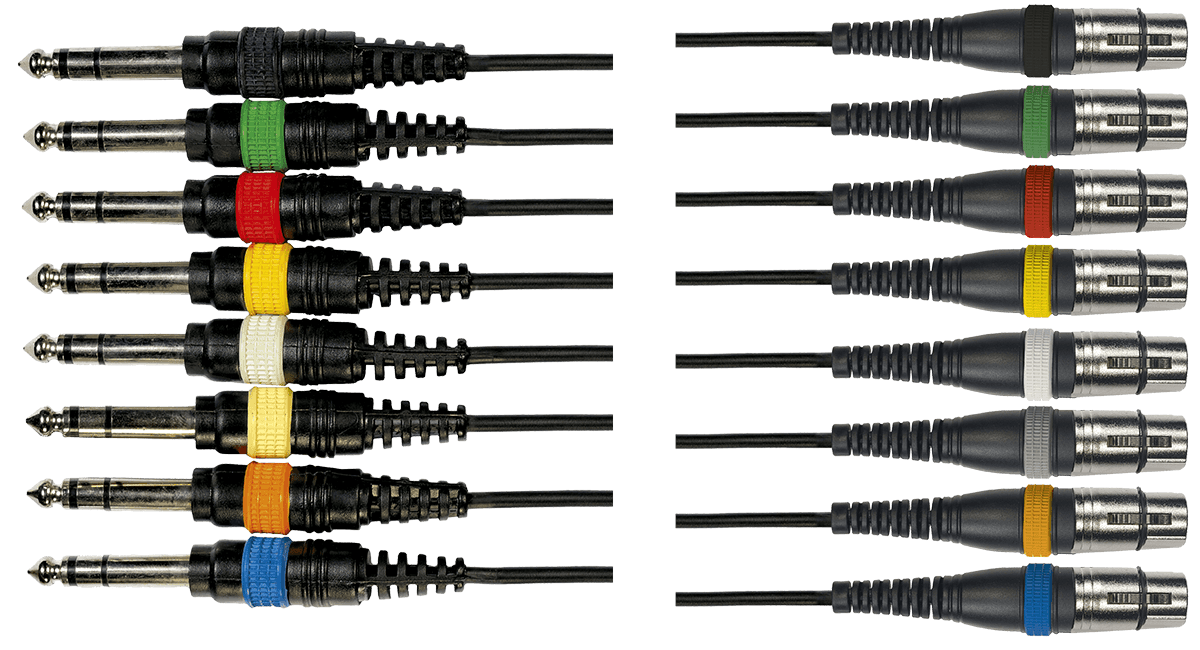 Octopaire 8 Jack Stéréo 8 XLR Fem. 3 M